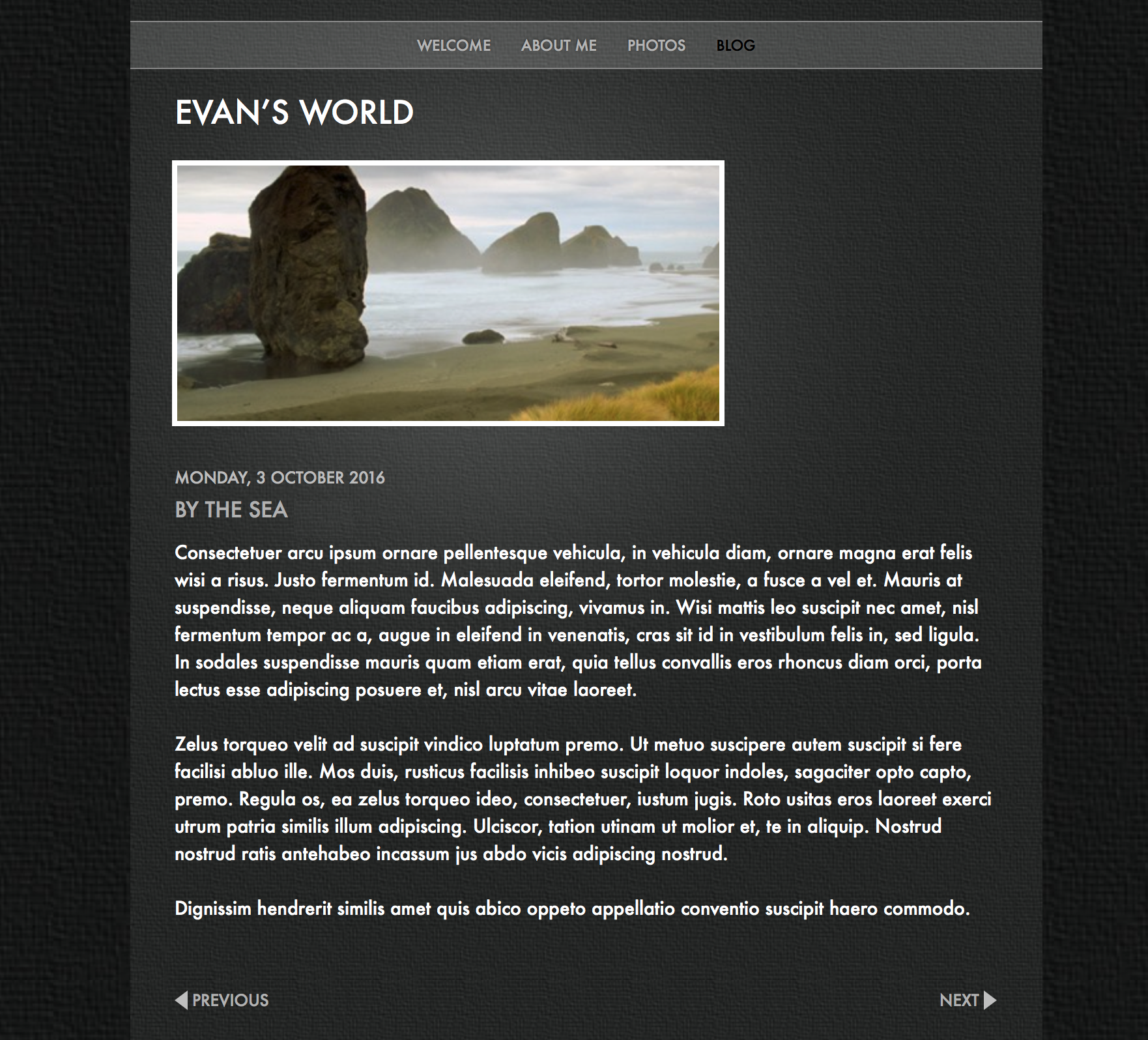 The original blog entry from iWeb can be easily recreated in the new version of EverWeb