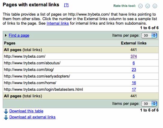 See Exactly How Many Web Sites Link To You