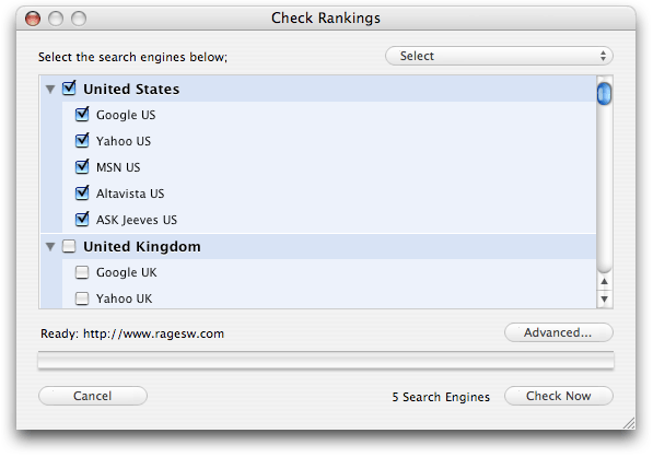 Check Your Search Engine Ranking In Over 40 Search Engines