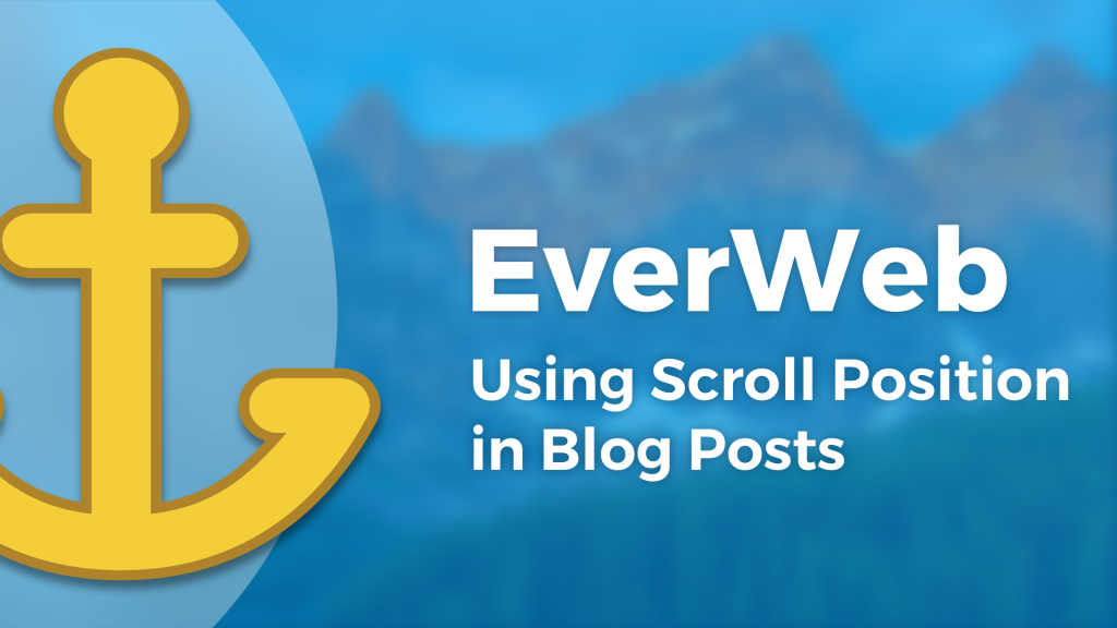 Using Scroll Position in Blog Posts