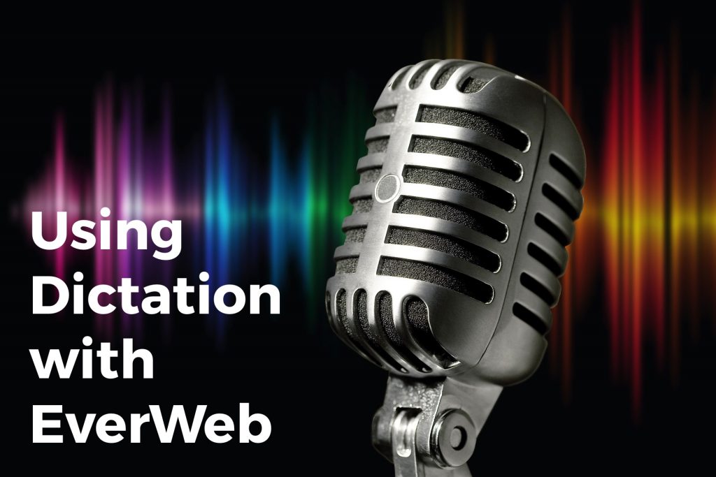 Using Dictation in with EverWeb