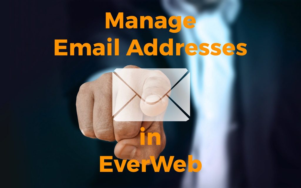 Manage email addresses in EverWeb