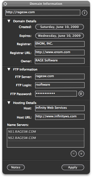 Keep All Your Domain Information In One Central Location For Easy Access