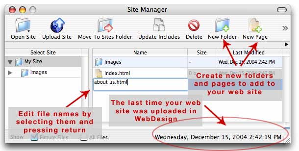 Creating New Pages